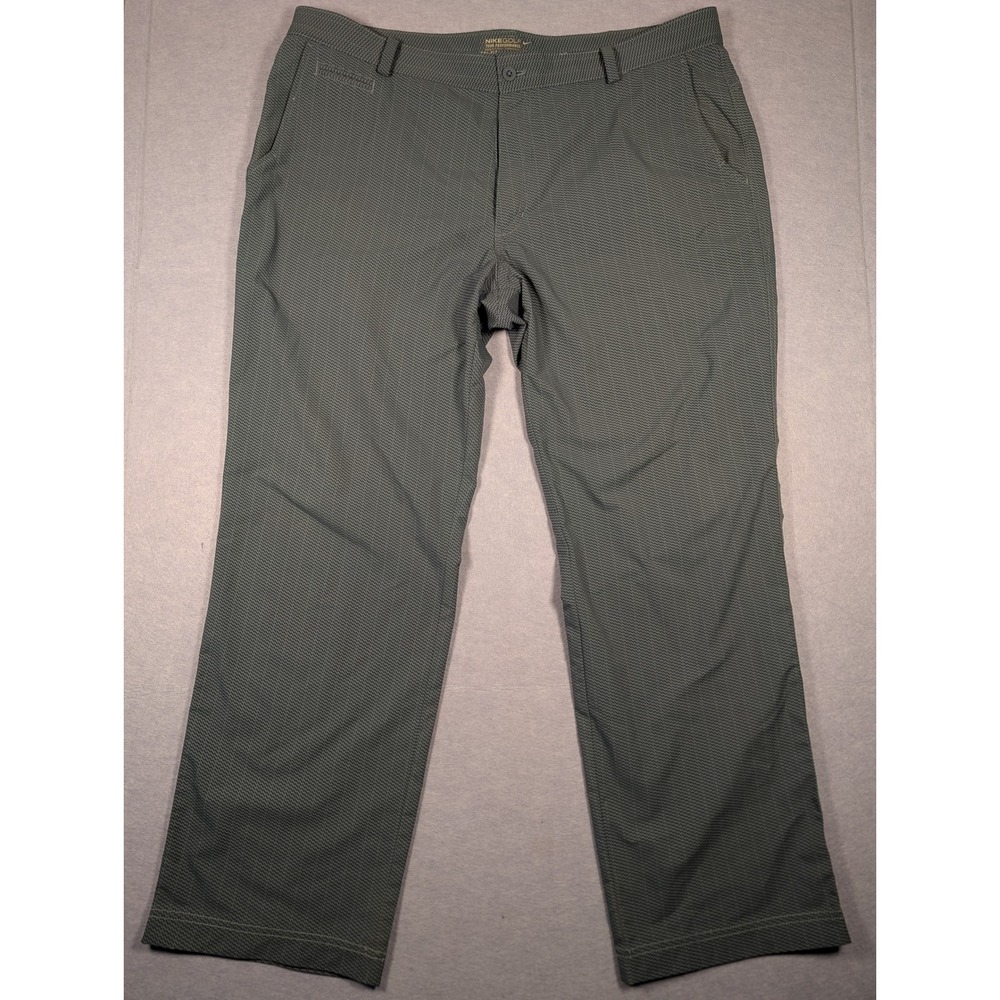 Nike Golf Pants Mens 38x30 Gray Dri-FIT Tour Performance Textured Excellent
